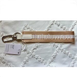 lululemon athletica Beige and White Key Holder